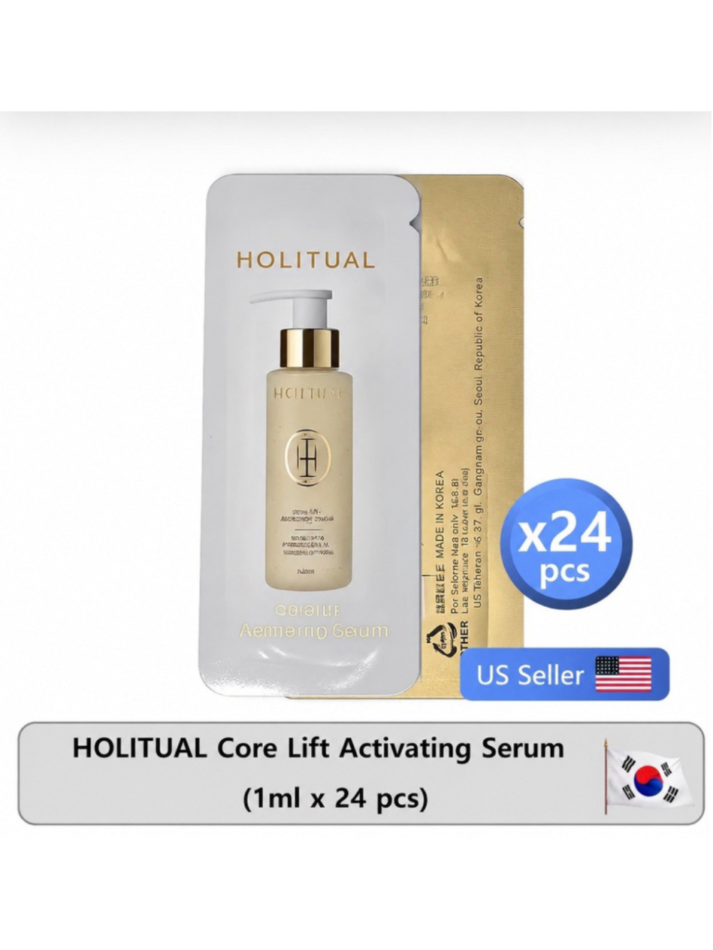 HOLITUAL Core Lift Activating Serum 1ml x 24pcs Collagen Firming Anti-Aging